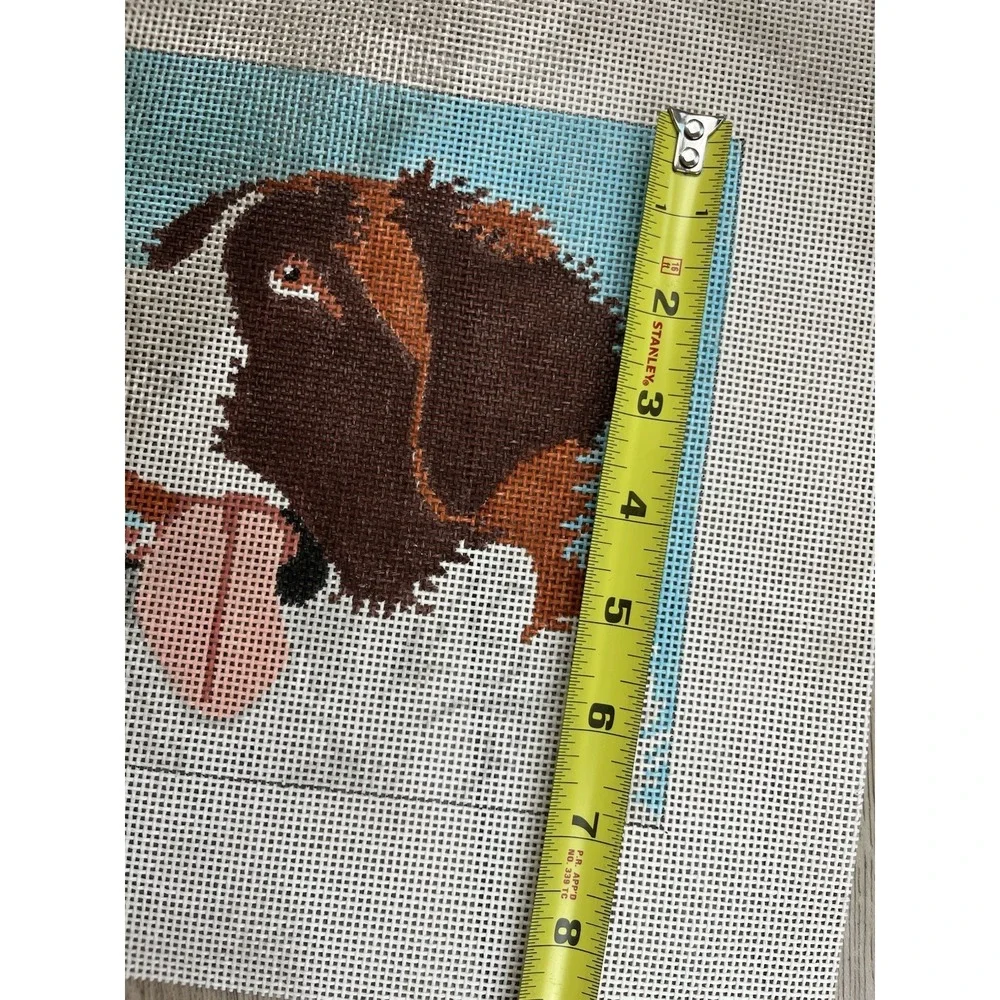 Cat's Cradle Handpainted Needlepoint Canvas Saint‎ Bernard Dog Alpine Mastiff